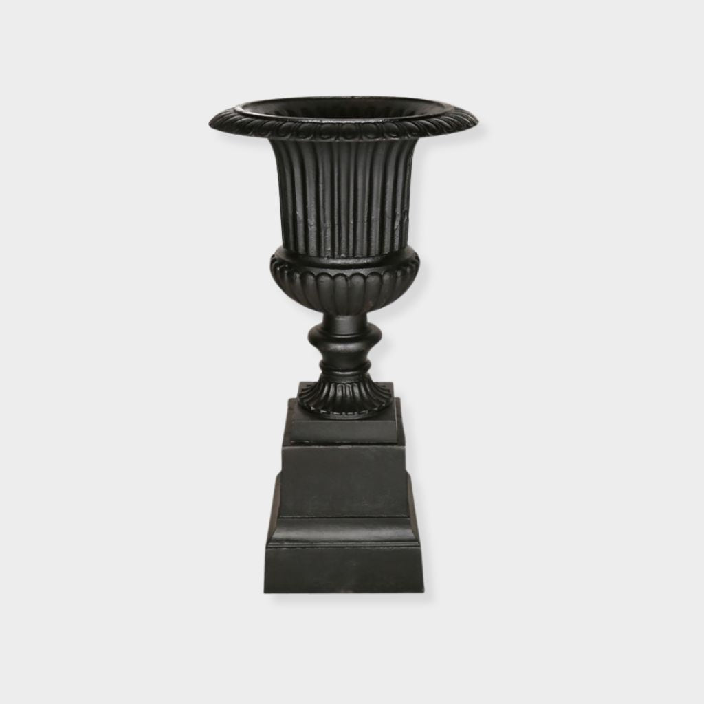 Black Venetian Urn & Base