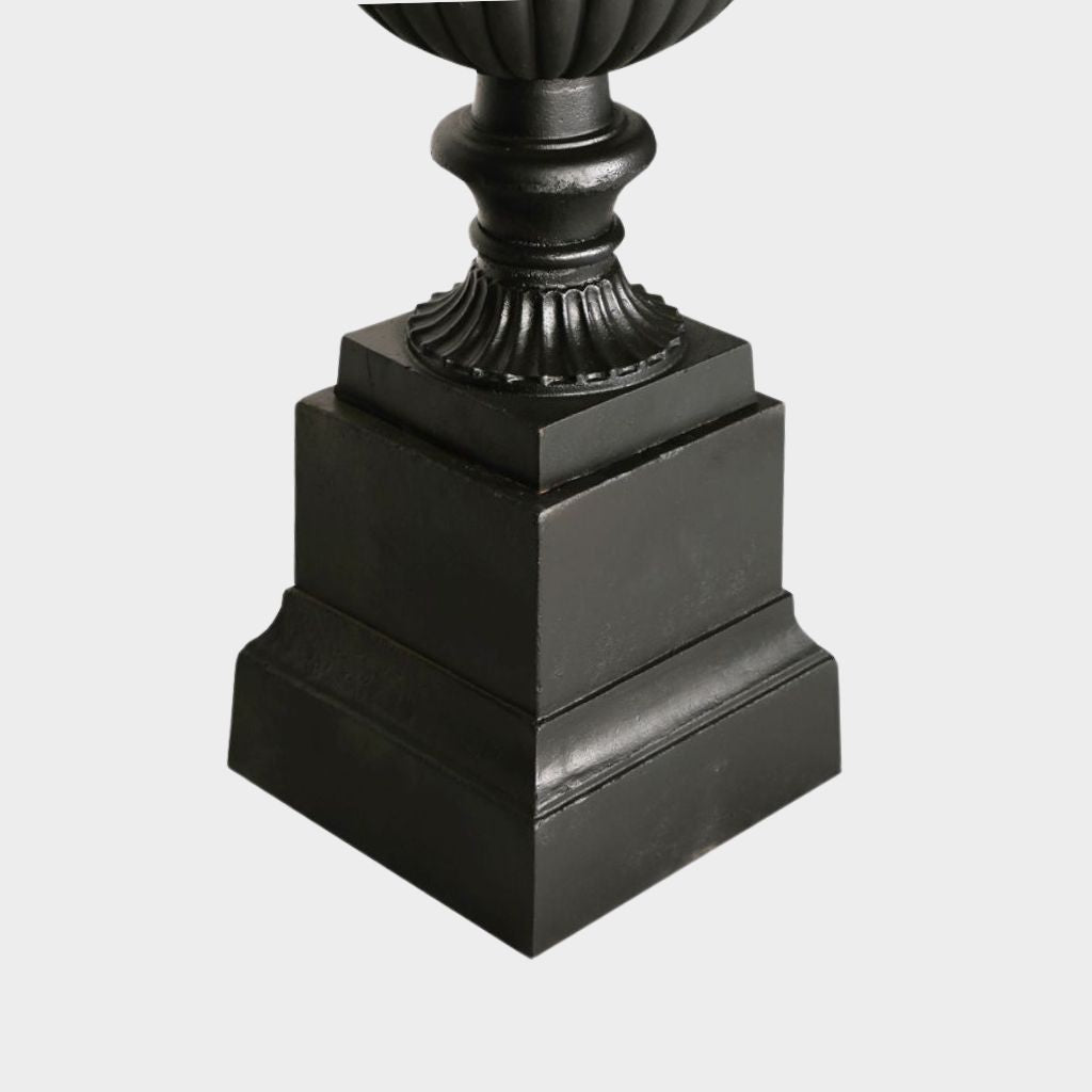 Black Venetian Urn & Base